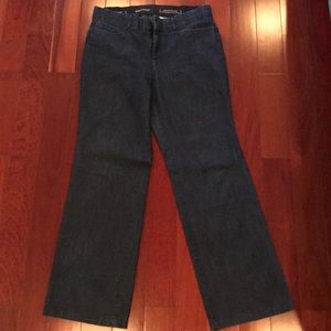Stretch denim business slacks